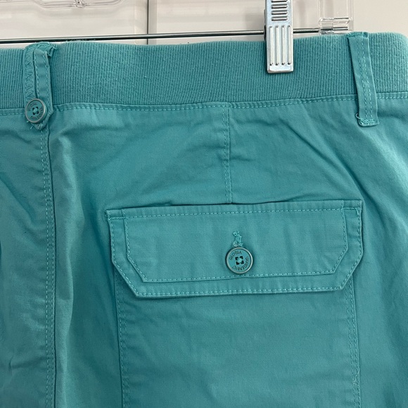 Gloria Vanderbilt Teal Women's Shorts Sz 14 - Picture 4 of 6
